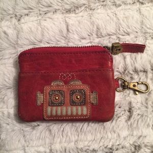Red Fossil Robot Wallet